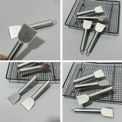 Versatile Stainless Steel Cleaning Scraper – Durable Metal Glue Remover & Snow Shovel for Kitchen, Bathroom, and Home Use