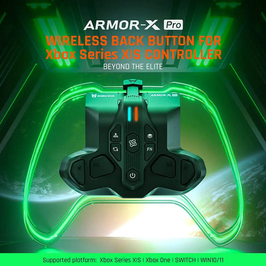 BIGBIG WON ARMOR-X Pro Rear Paddle Adapter – Back Button Attachment & Extension Keys for Xbox Series X/S Controller & NS Switch