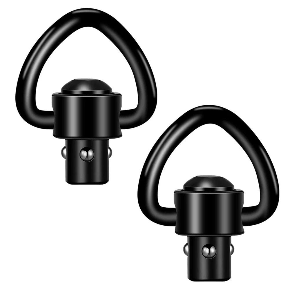 2PCS Tactical QD Sling Swivel Mount – 360° Quick Release Adapter for Rifle, Gun Sling Buckle Attachment Accessory