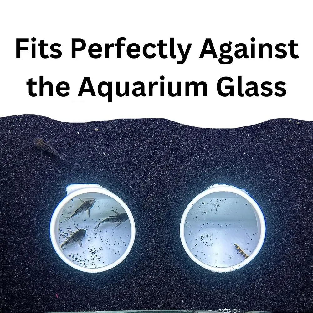 Multifunctional Aquarium Tunnel Cave – Under Gravel Two-Hole Fish Tank Decoration with Curved Design