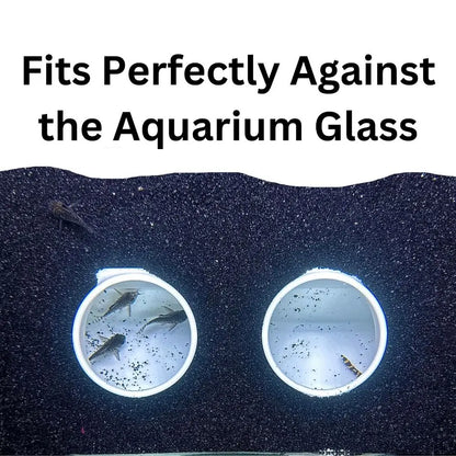 Multifunctional Aquarium Tunnel Cave – Under Gravel Two-Hole Fish Tank Decoration with Curved Design