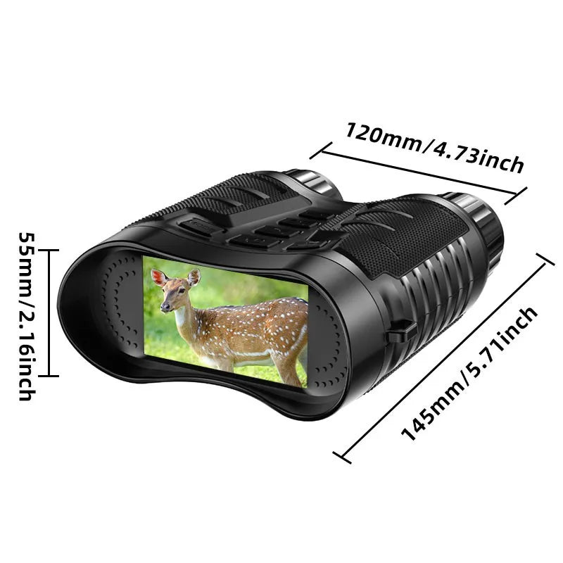 Maxgeek NV2181 4K Night Vision Binoculars – 8X Digital Zoom, 1080P, IP54 Waterproof, 3.2" HD TFT Screen