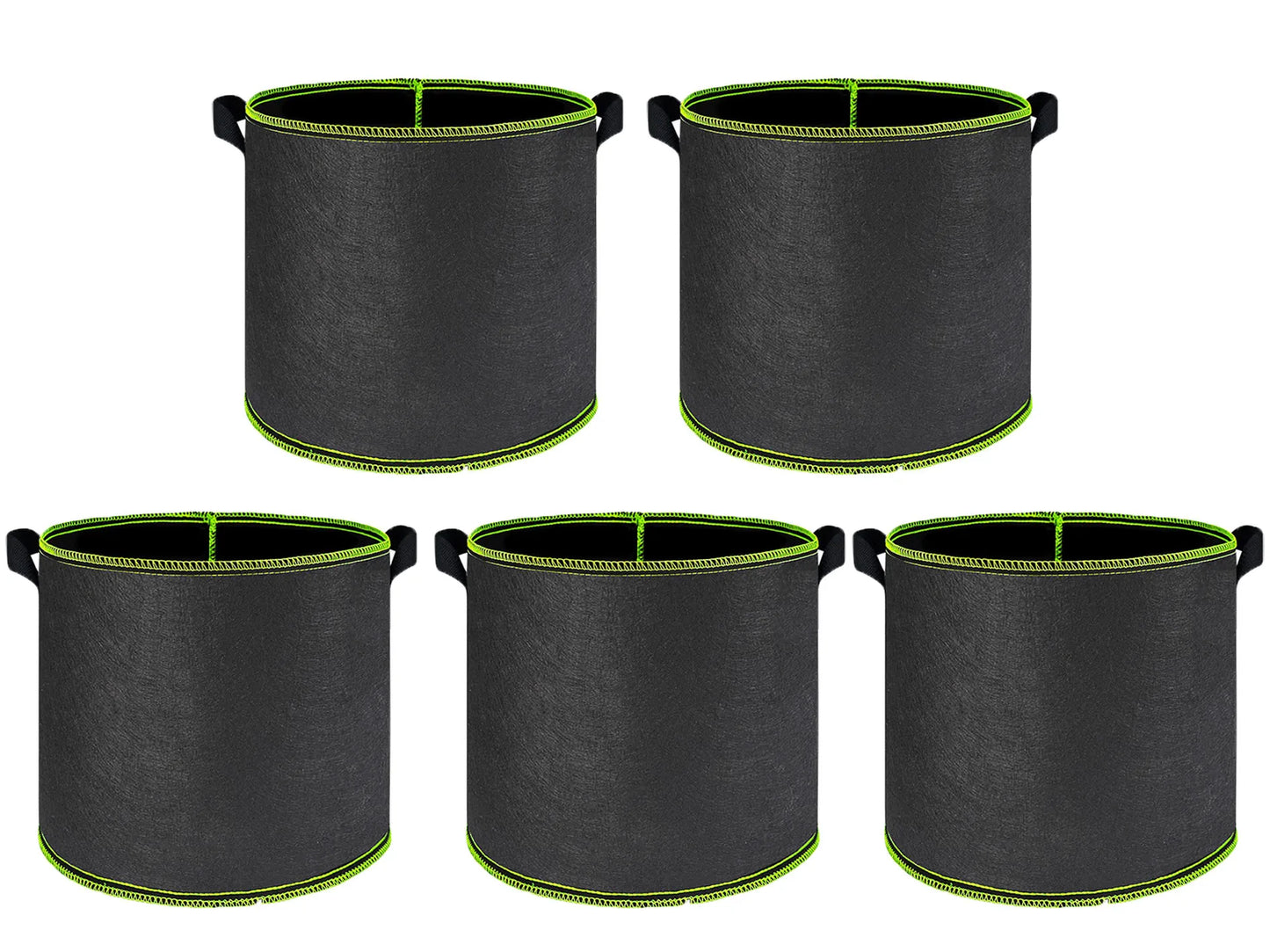 Non-Woven Grow Bags with Handles – 2/3/5/7/10 Gallon Vegetable & Flower Plant Pots