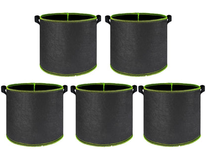Non-Woven Grow Bags with Handles – 2/3/5/7/10 Gallon Vegetable & Flower Plant Pots