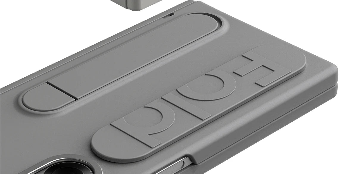 Original Silicone Grip Phone Case for Samsung Galaxy Z Fold 4-7 – Stand & Hinge Protective Cover with Glass Film