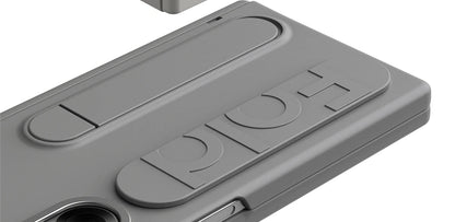 Original Silicone Grip Phone Case for Samsung Galaxy Z Fold 4-7 – Stand & Hinge Protective Cover with Glass Film