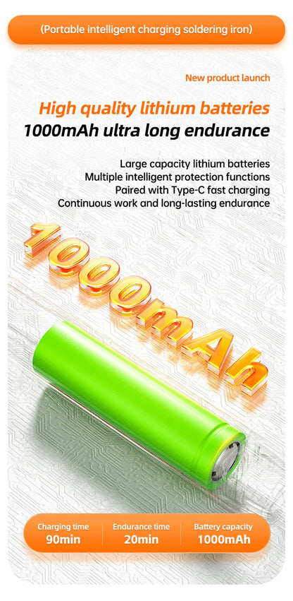 Multifunctional USB Electric Soldering Iron Kit – Adjustable 300–450℃ Digital Welding Tool Set