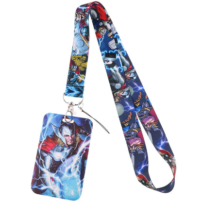 Cartoon Credential Holder Keychain – Cool Lanyard for Key, ID Card, Gym Badge & Cosplay Gift