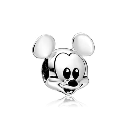 MINISO League of Legends Mickey & Minnie 925 Sterling Silver Charm – Beads Fit for Pandora Bracelet, Ladies Jewelry