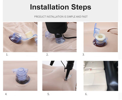 Car Travel Inflatable Mattress – Back Seat Air Bed Gap Filler for Long-Distance Camping