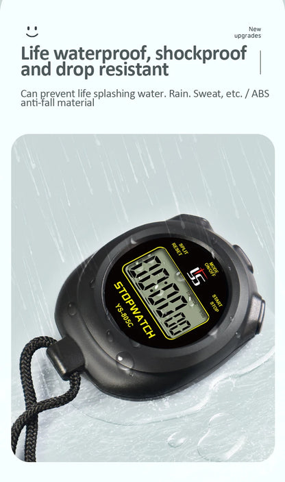 Professional Digital Pocket Stopwatch – Handheld Chronometer Timer with 0.01s Precision for Outdoor Sports & Training