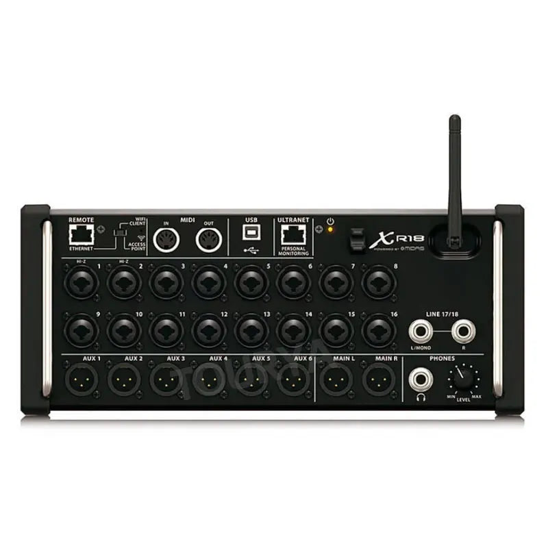 Air 1:1 XR12/XR16/XR18 Rack Mount Digital Mixer – Professional WiFi DSP Audio Mixer for DJ & Studio, USB Recorder Built-in