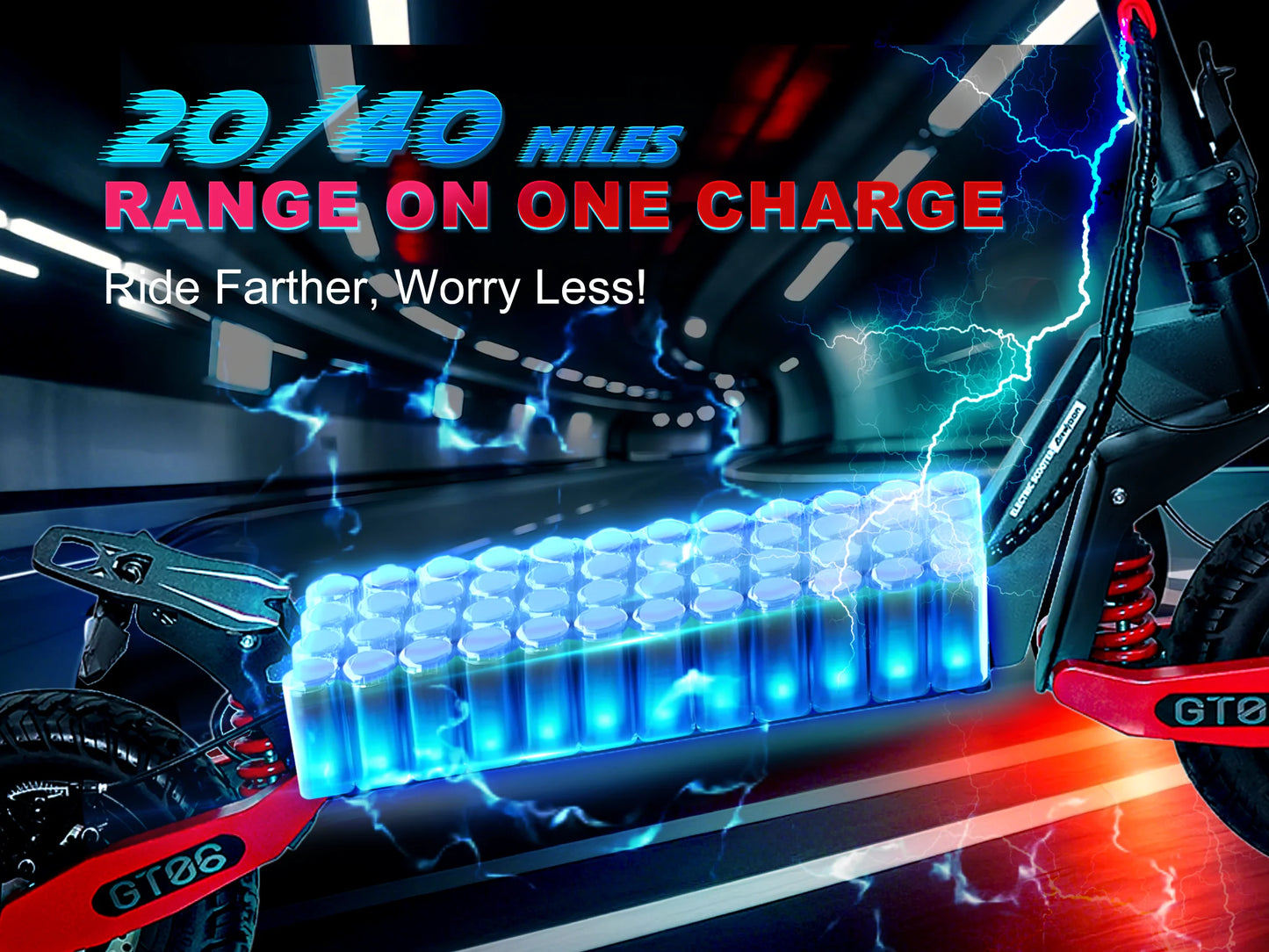 30MPH Electric Scooter with 1200W Motor – 20/40 Mile Range, Spring Damping, Disc Brake & 11" Off-Road Folding Tires