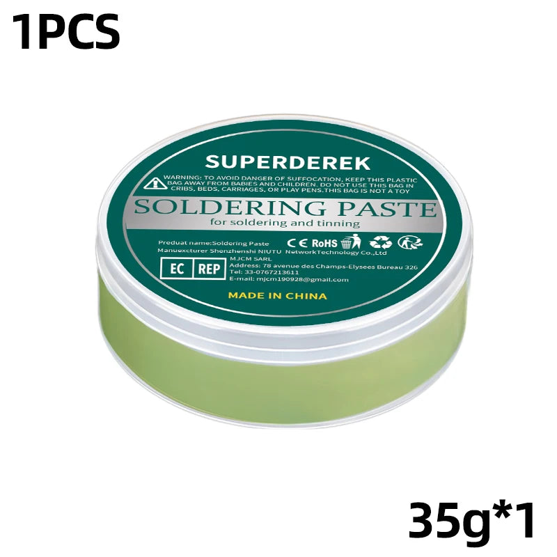 35-300g Solder Paste Rosin Flux | No Clean Soldering Flux for Electronics & Circuit Boards