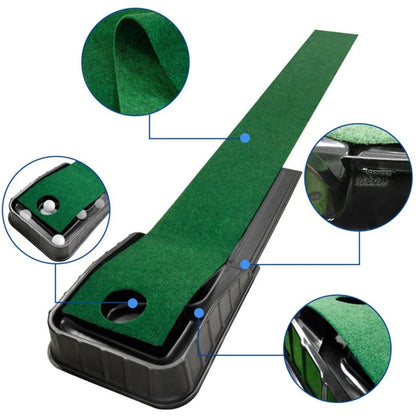 Golf Putting Practice Mat – Realistic Home Training to Improve Stroke and Lower Scores