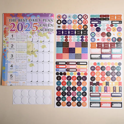 2024-2025 Kawaii Wall Calendar Planner – Large Schedule Organizer, To-Do List, Target Tracker, Office Supplies