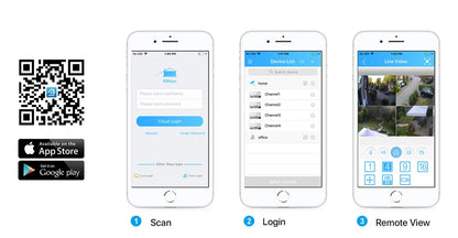 H.View 8CH 5MP Wireless WiFi Security Camera System — CCTV NVR Kit with Indoor/Outdoor Cameras & Two-Way Audio XMEye
