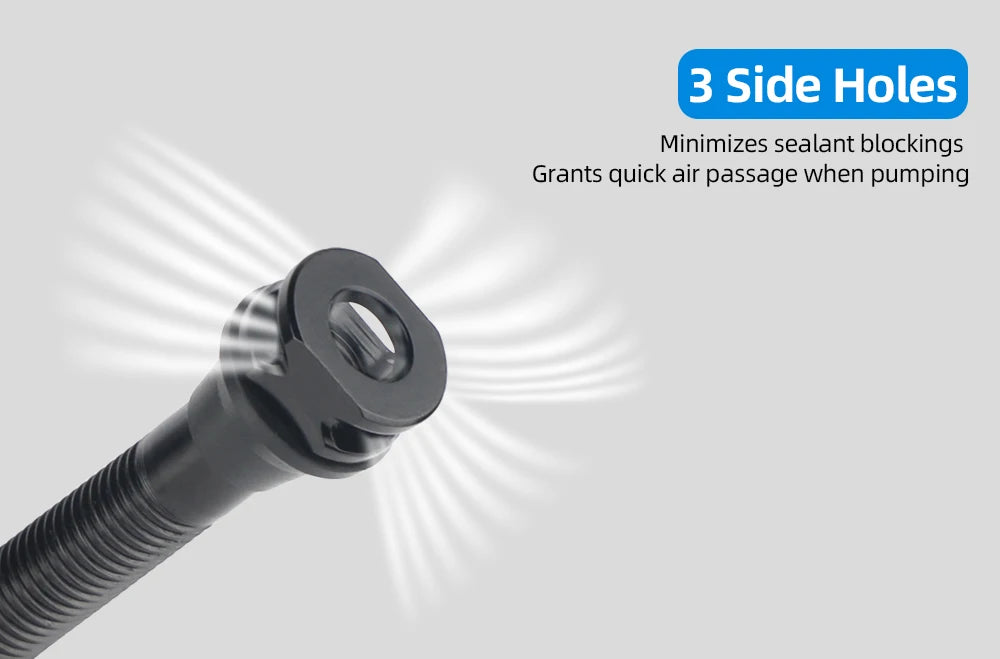 Bicycle Tubeless Presta Valve – Carbon Rim F/V Nipple with Detachable Brass Core & Cap for MTB Tires (40–80mm)