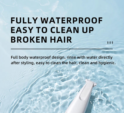 Type-C Dog Paw Trimmer - Waterproof Pet Hair Clippers with LED Light & Display, 18mm Wide Blade Grooming Tool