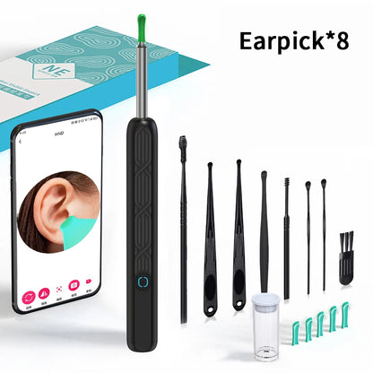 2025 Wireless Smart Earpick – HD Camera Ear Wax Cleaner with 6 LED Lights for iOS & Android