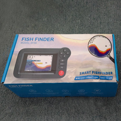 Smart Fish Finder – Portable Depth Finder for Recreational Fishing from Dock, Shore, or Bank