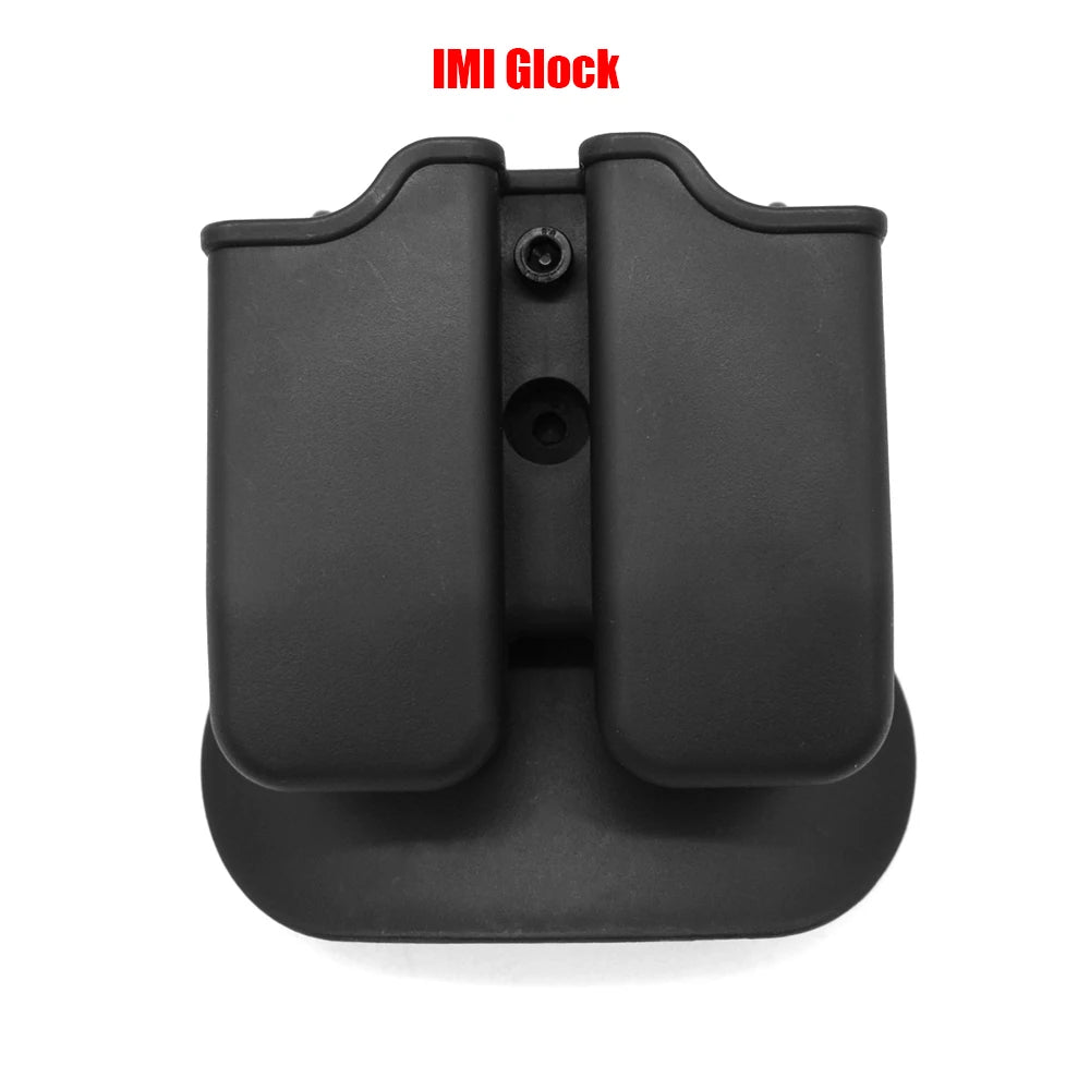 Left Hand Gun Holster – IMI Glock Pistol Case for Gen 1-4 Glock 17, Waist Holster with 9mm Mag Pouch, Hunting Accessories
