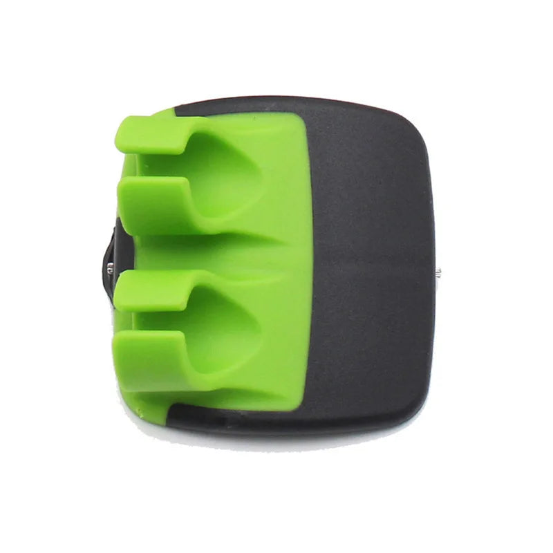 Stainless Steel Handheld Vegetable Peeler — Comfortable Rubber Finger Grip Palm Peeler for Carrots and More