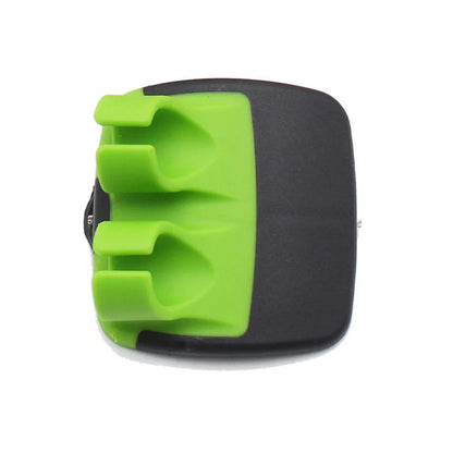 Stainless Steel Handheld Vegetable Peeler — Comfortable Rubber Finger Grip Palm Peeler for Carrots and More