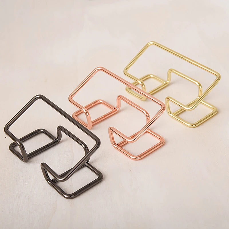 Desk Business Card Holder - Office Gift Display Organizer Bracket for Cards