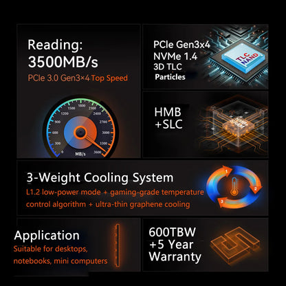 KOOTION X15 M.2 NVMe SSD - 256GB, 512GB, 1TB PCIe Internal Solid State Drive for Laptop & Desktop