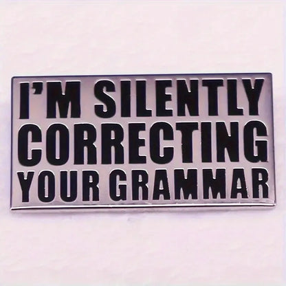 "I Survived Another Meeting" Enamel Pin – Funny English Letter Badge Lapel Pin