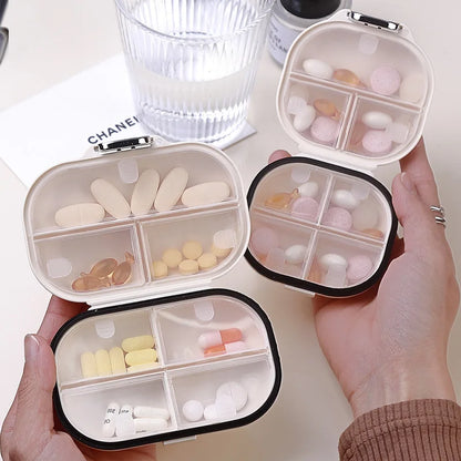 Travel-Friendly Mini Medicine Box - High-Quality, Multi-Grid Split Package for Seven Days of Pills and Tablets Storage