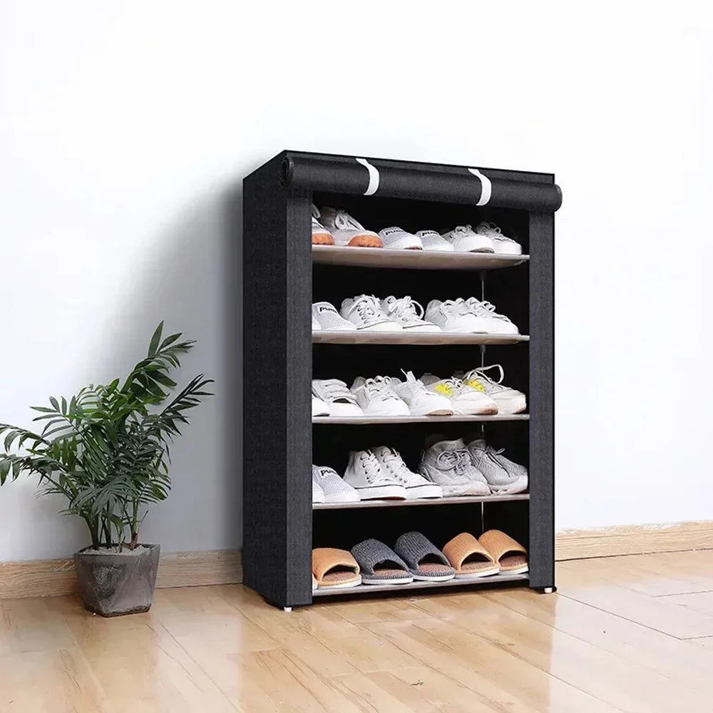 Dustproof Shoe Storage Rack – Multilayer Nonwoven Organizer Cabinet, Space-Saving Shoe Shelf for Home & Hallway