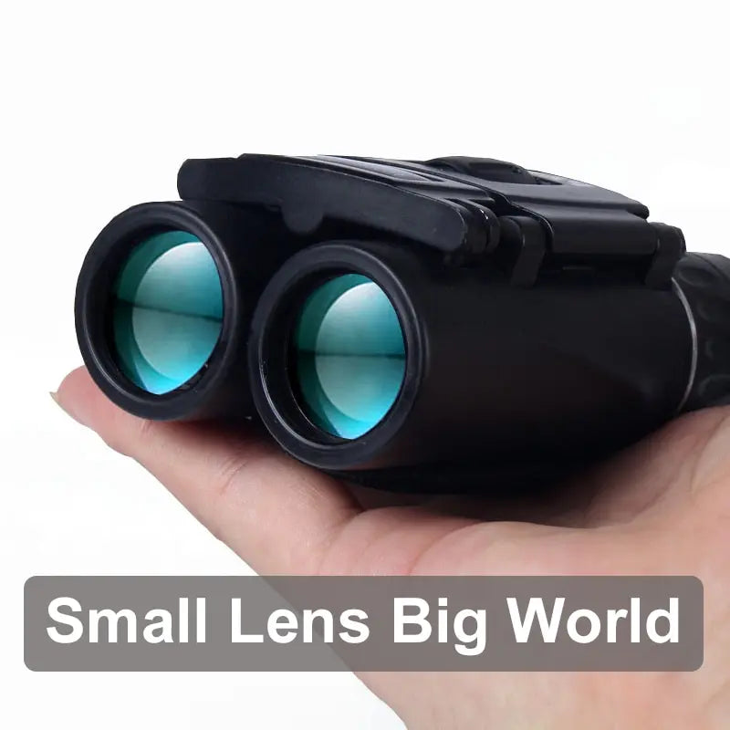 HD Powerful Binoculars: 40x22 Folding Mini Telescope for Long Range Viewing - BAK4 FMC Optics, Ideal for Hunting, Sports, Outdoor Activities