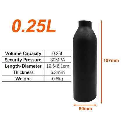 High-Pressure Bottle Thread M18*1.5 — 30PMA CO2 & Oxygen Tank Connector for Diving, Aquarium, and Soda Drink Cylinders