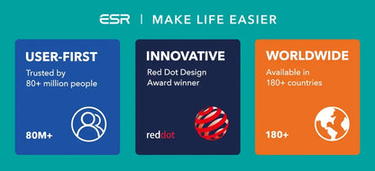 ESR AirPods Pro 2 Case with Lanyard – MagSafe Compatible Cover for AirPods Pro (2023/2022/2019) with USB-C/Lightning Cable