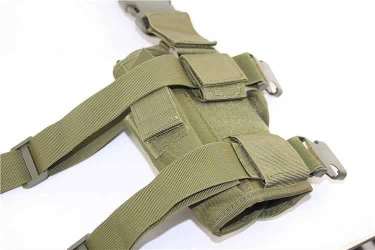 Drop Leg Gun Holster – Adjustable Tactical Pistol Case for GLOCK 17/M9/P226/CZ 75 Revolver, Left/Right Hand, Airsoft & Hunting