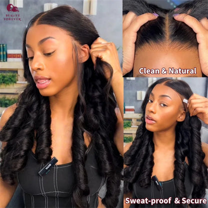 Beautyforever 3D Body Wave Lace Front Wig - Glueless, Ready-to-Wear, 100% Raw Human Hair, Bye Bye Knots