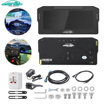 SimRuito 10.3-Inch Racing Dashboard - Sim Racing Steering Wheel Display for PC Speed and Car Data