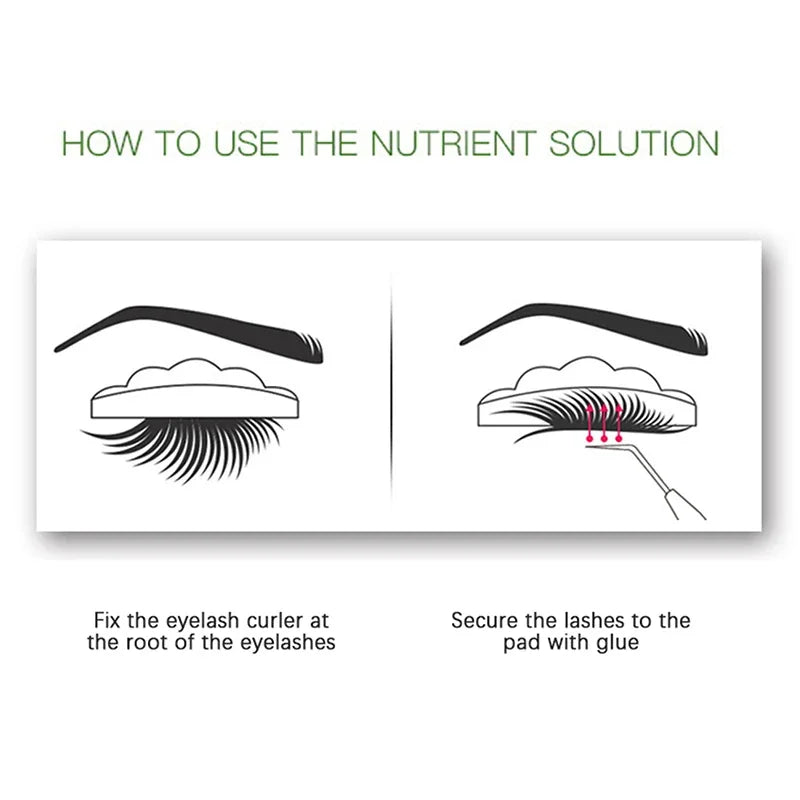 Eyelash Glue for Curling Thick Lashes - Transparent Liquid Adhesive for Lash Perms