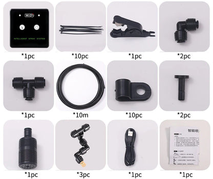 WiFi Rainforest Sprayer — Automatic Timed Mist System Kit for Reptiles & Irrigation