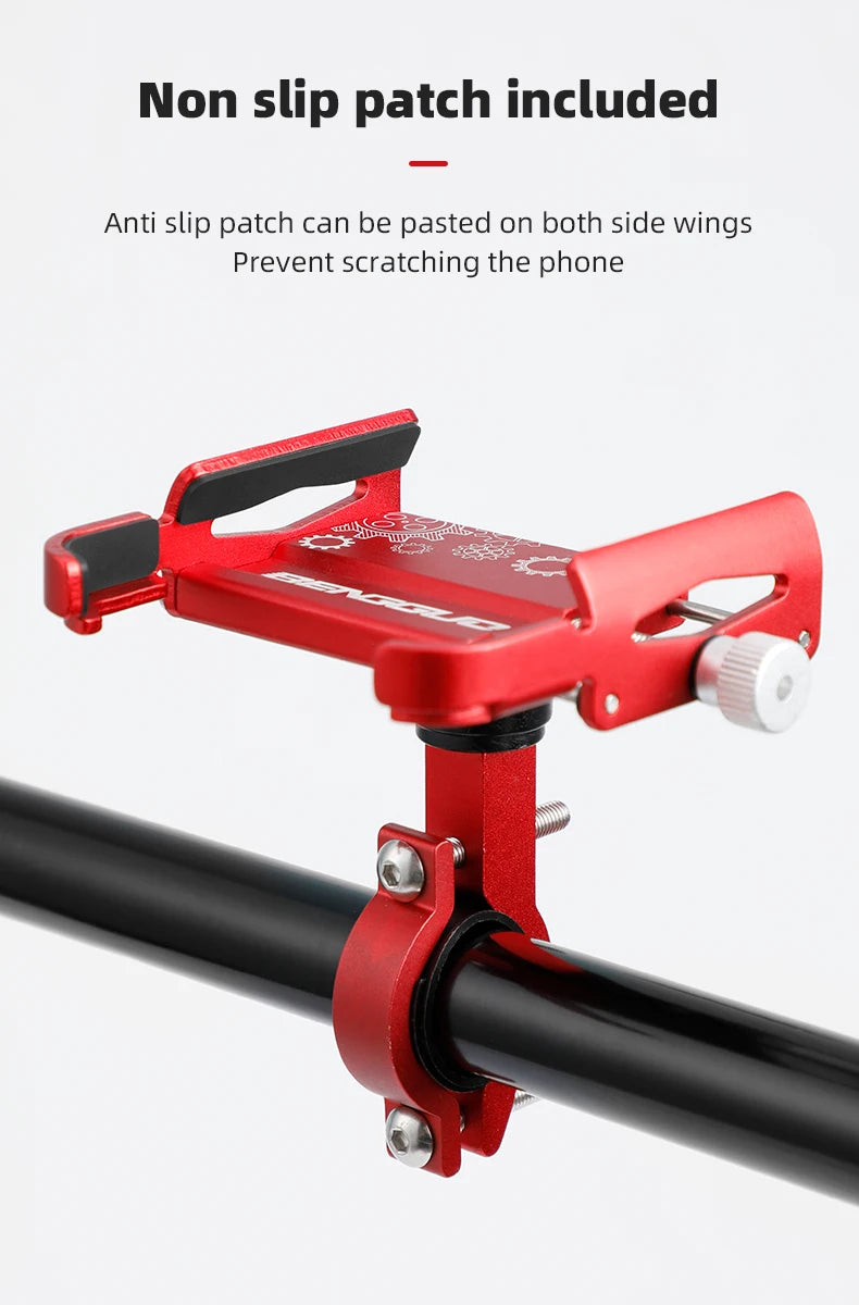 iBudim 360° Bike Phone Holder — Adjustable Handlebar Stand for 4.7–7.0" Smartphones & Motorcycles
