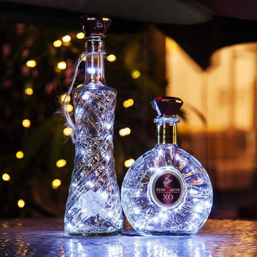 Updated Solar Wine Bottle Lights – 2M 20 LED Copper Wire Fairy String Lights for Xmas, Wedding & Party Decor, 4/8/10 Pack