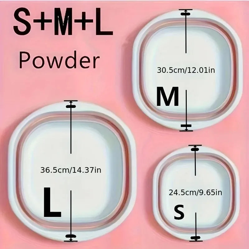 3-Pack Collapsible Tub Wash Basin & Laundry Baskets – Space-Saving Storage Containers for Camping, Hiking, Home & Fruit Washing