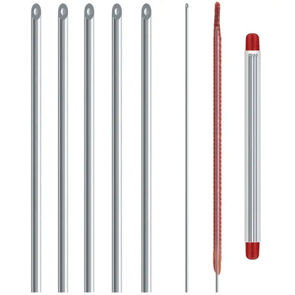 5/10pcs Worm Baiting Needles – Quick Earthworm Hooking Pins for Fishing, Hollow Driller No-Escape Bait Tools