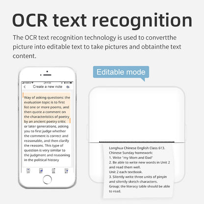 Portable HD Mini Thermal Printer - Universal 57mm Self-Adhesive Paper Label Sticker | Phone Picture & Photo Printing 2024