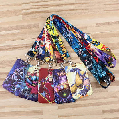 Cartoon Credential Holder Keychain – Cool Lanyard for Key, ID Card, Gym Badge & Cosplay Gift