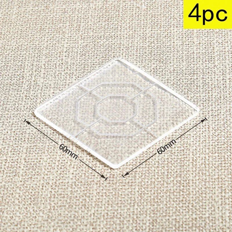 Anti-Slip Transparent Silicone Furniture Pads — Adhesive PU Cushions for Table, Sofa, Bed Legs, and Noise Reduction