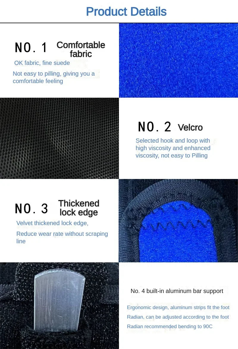 Adjustable Night Splint for Plantar Fasciitis – Soft Foot Drop Brace & Achilles Tendon Stretcher for Pain Relief and Sleep