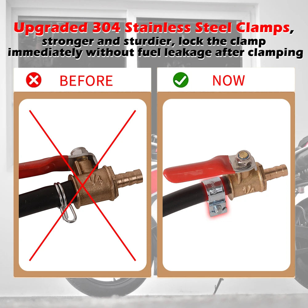 2L Motorcycle Repair Tool Kit & Gas Auxiliary Fuel Tank Container – Universal Tuning Bottle Accessory